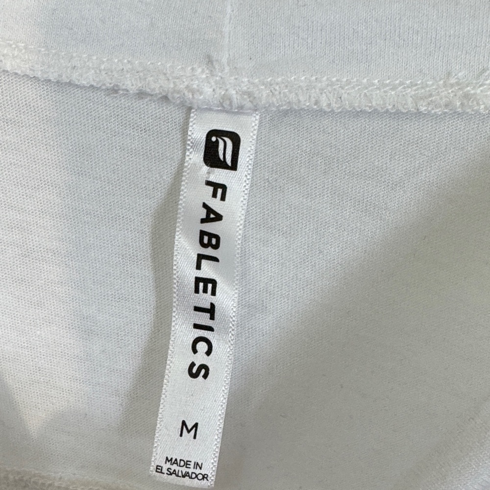 Fabletics White open & Knot-Back Sleeveless Tank … - image 3